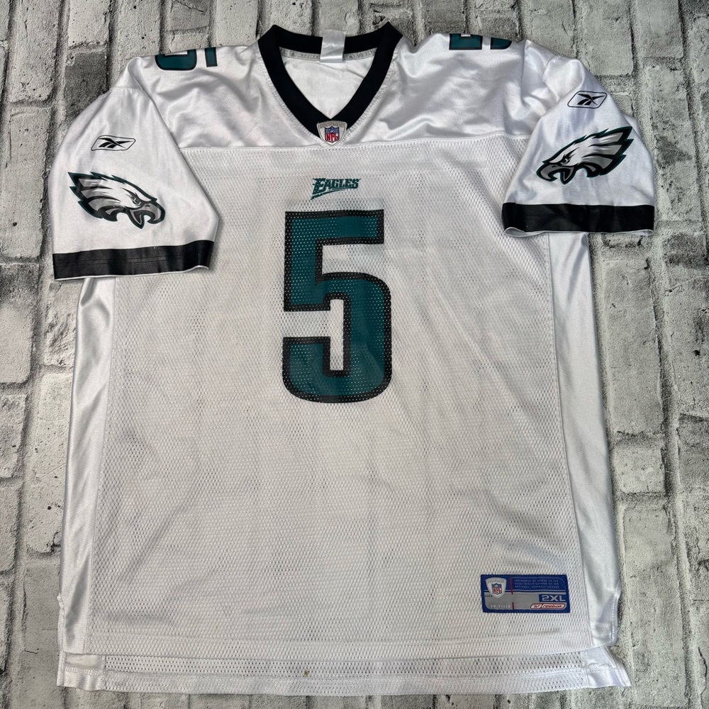 NFL Philadelphia Eagles Donovan McNabb Jersey Home White Reebok XXL 2XL  #5